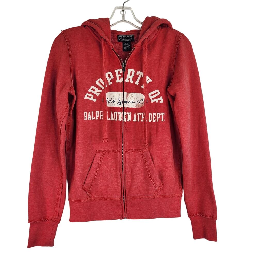 Polo Jeans Company Ralph Lauren Hoodie Full Zip Sweatshirt Women's Small